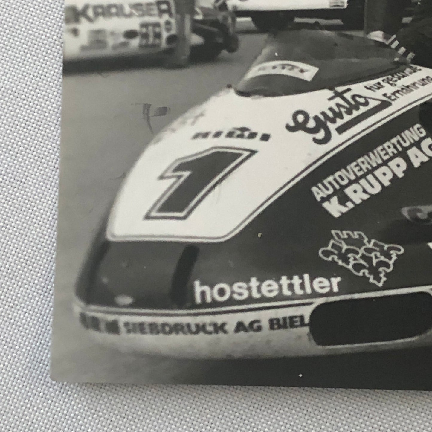 Vintage Motorcycle Racing Photo Photograph Print Germany Sidecar Side Car