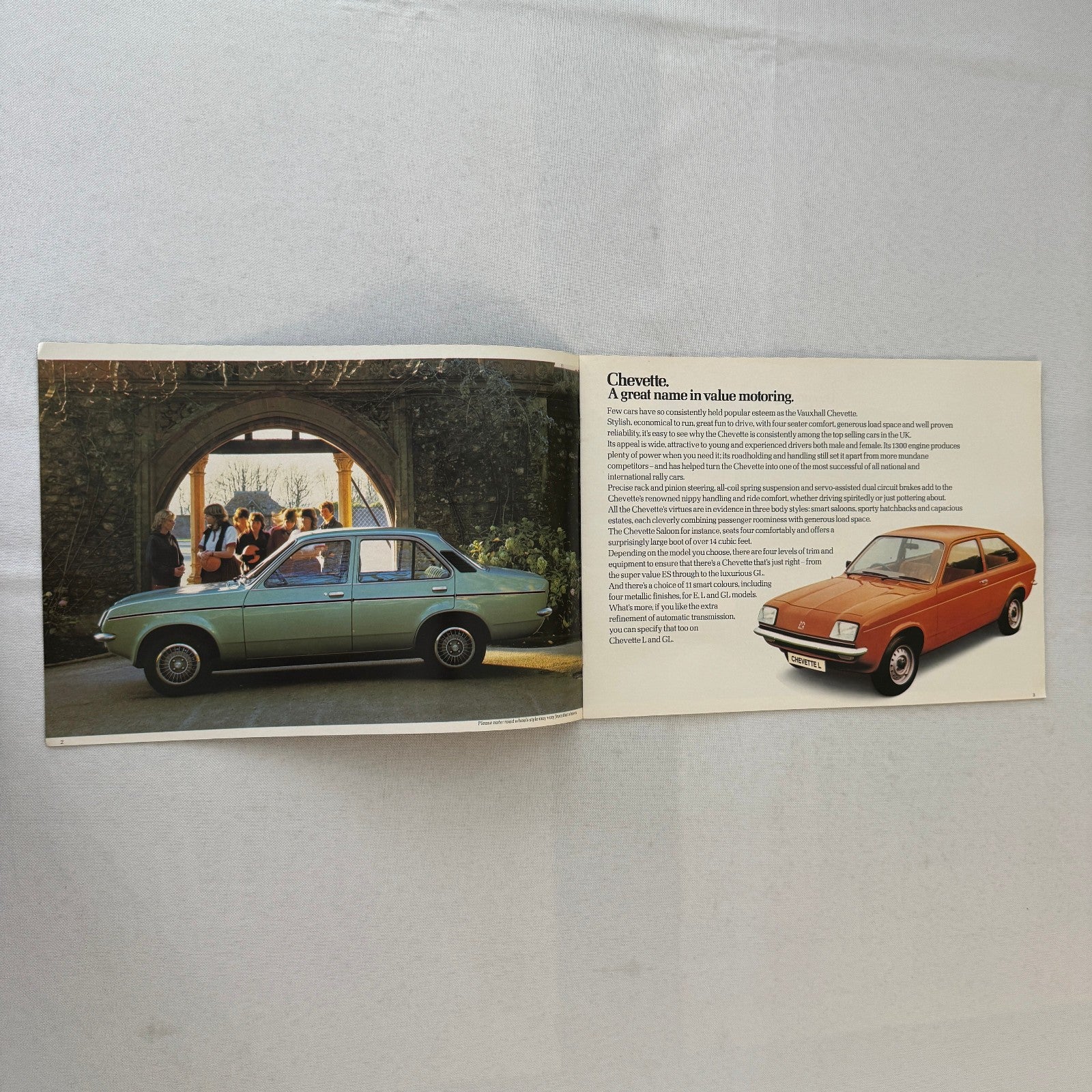 1982 Vauxhall Chevette Car Sales Brochure Catalog Advertising UK Market