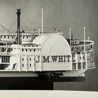 Vintage Photo Photograph JM White Steamboat Steam Boat Ship Scale Model