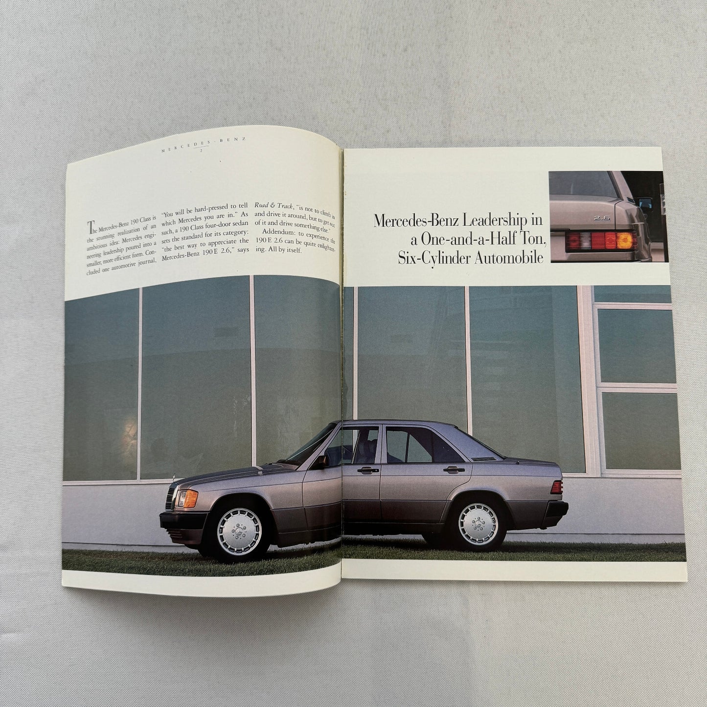 1990 Mercedes Benz 190 Class Car Sales Brochure Catalog Advertising Vintage