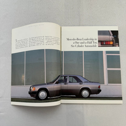 1990 Mercedes Benz 190 Class Car Sales Brochure Catalog Advertising Vintage