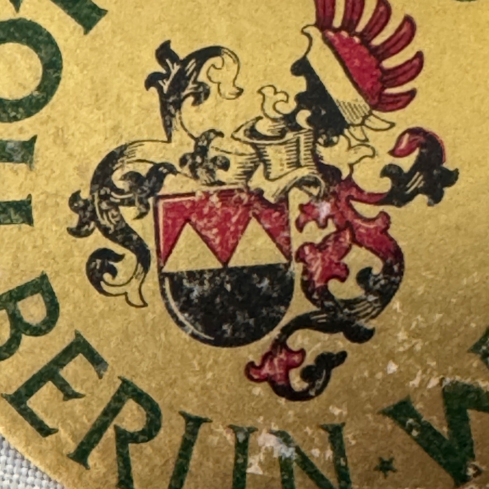 Vintage Hotel Travel Label Hotel Tusculum Berlin Germany German