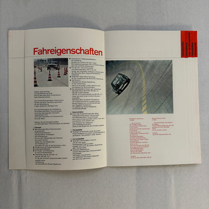 Vintage Mercedes Benz Sales Brochure Catalog 280 SL 300 SEL 600 230 250 GERMAN