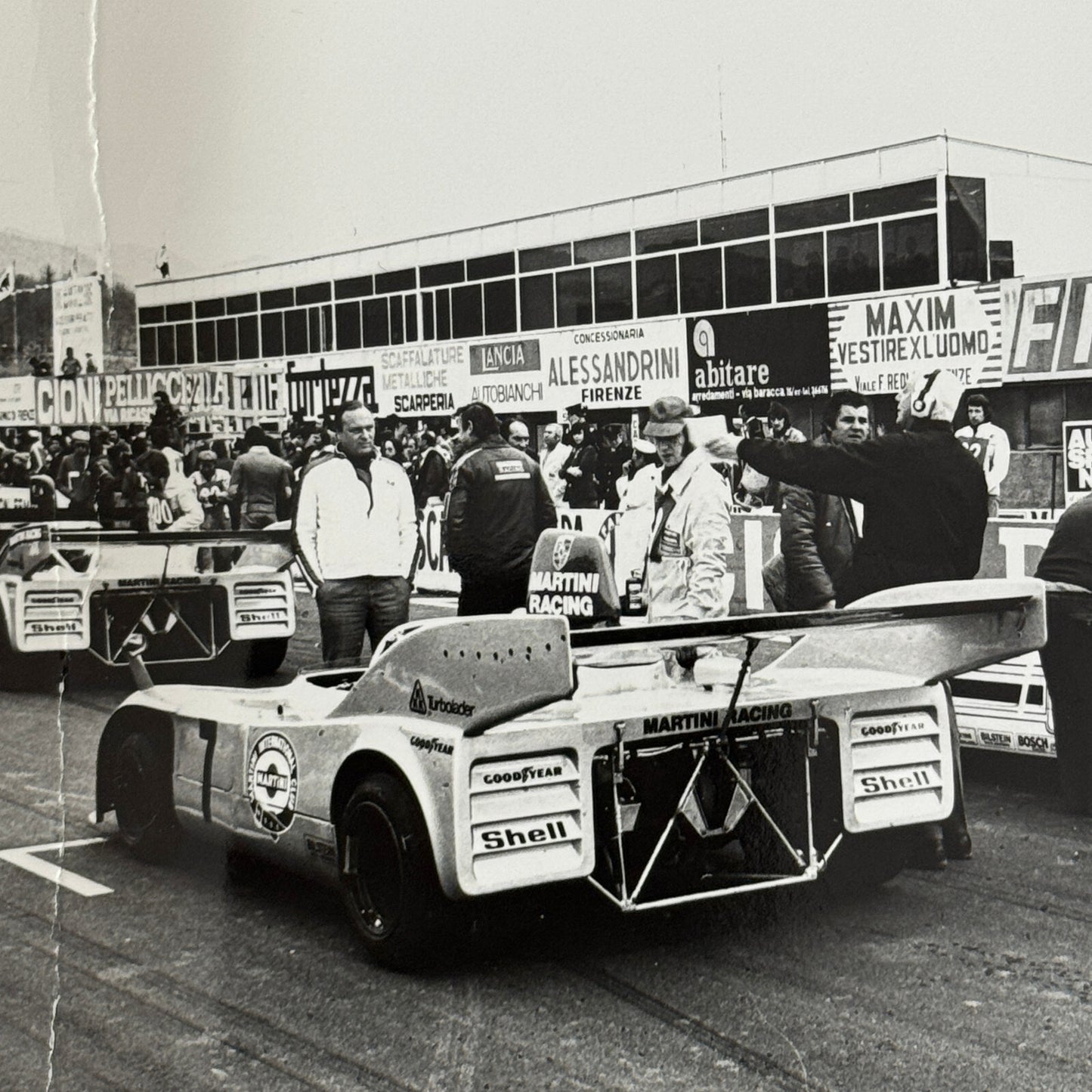 Vintage Racing Photo Photograph 1975 1000 KM de Mugello Race Porsche 908 Car