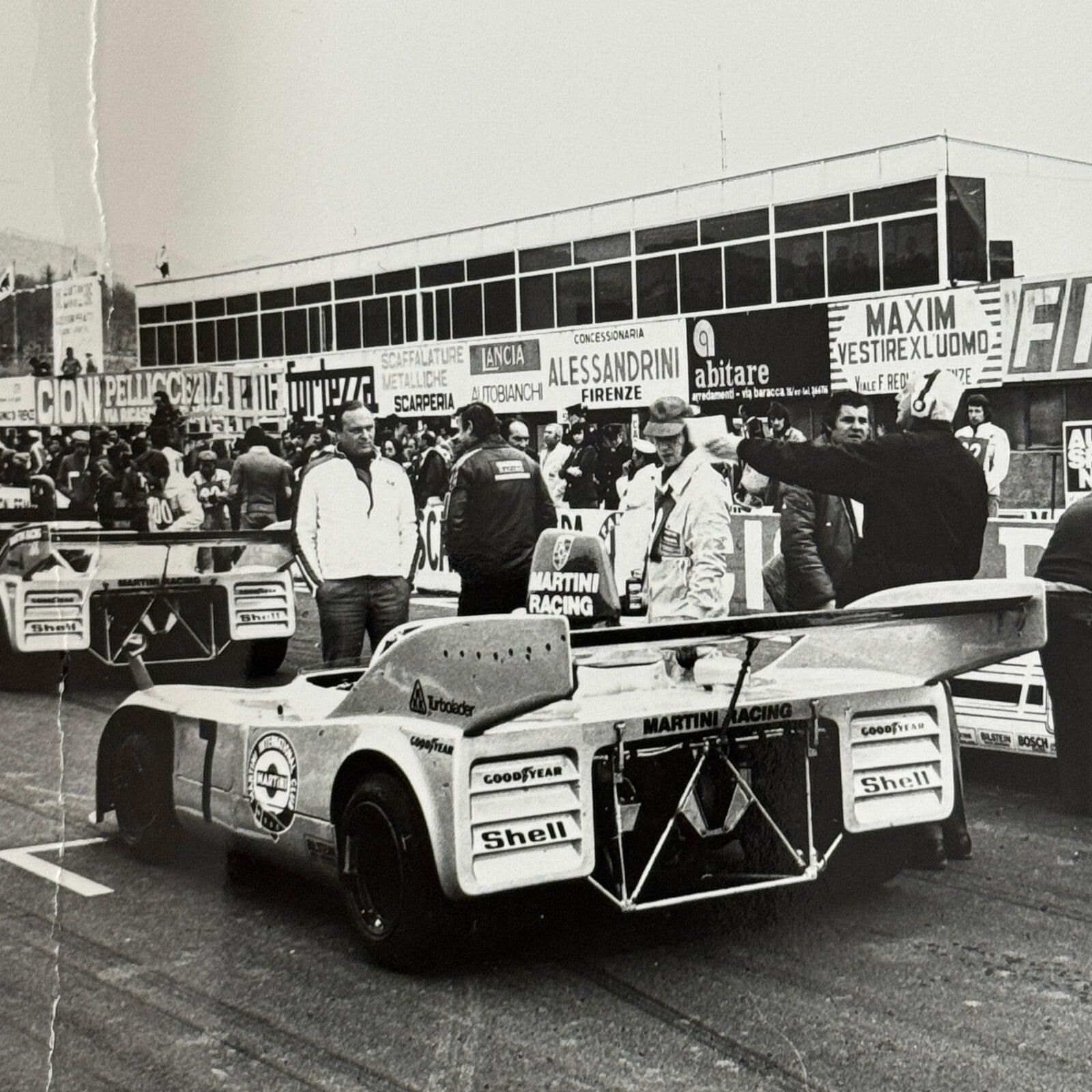Vintage Racing Photo Photograph 1975 1000 KM de Mugello Race Porsche 908 Car