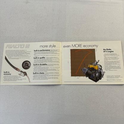 Reliant Rialto 2 Car Sales Brochure Catalog Advertising 3 Wheel