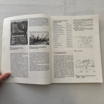 1980 Yamaha RD250LC RD350LC Motorcycle Bike Repair Manual Book GERMAN