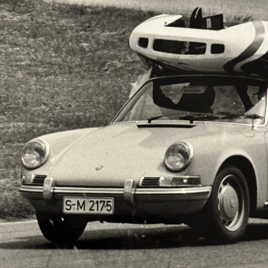 1969 Porsche 911 Solitude Race Photo Vintage Factory Werkfoto Motorsport Print