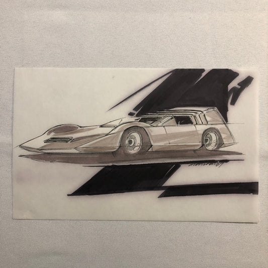 Styling Concept Automobile Illustration Art Drawing Sketch Vintage 1967 NOTTRODT