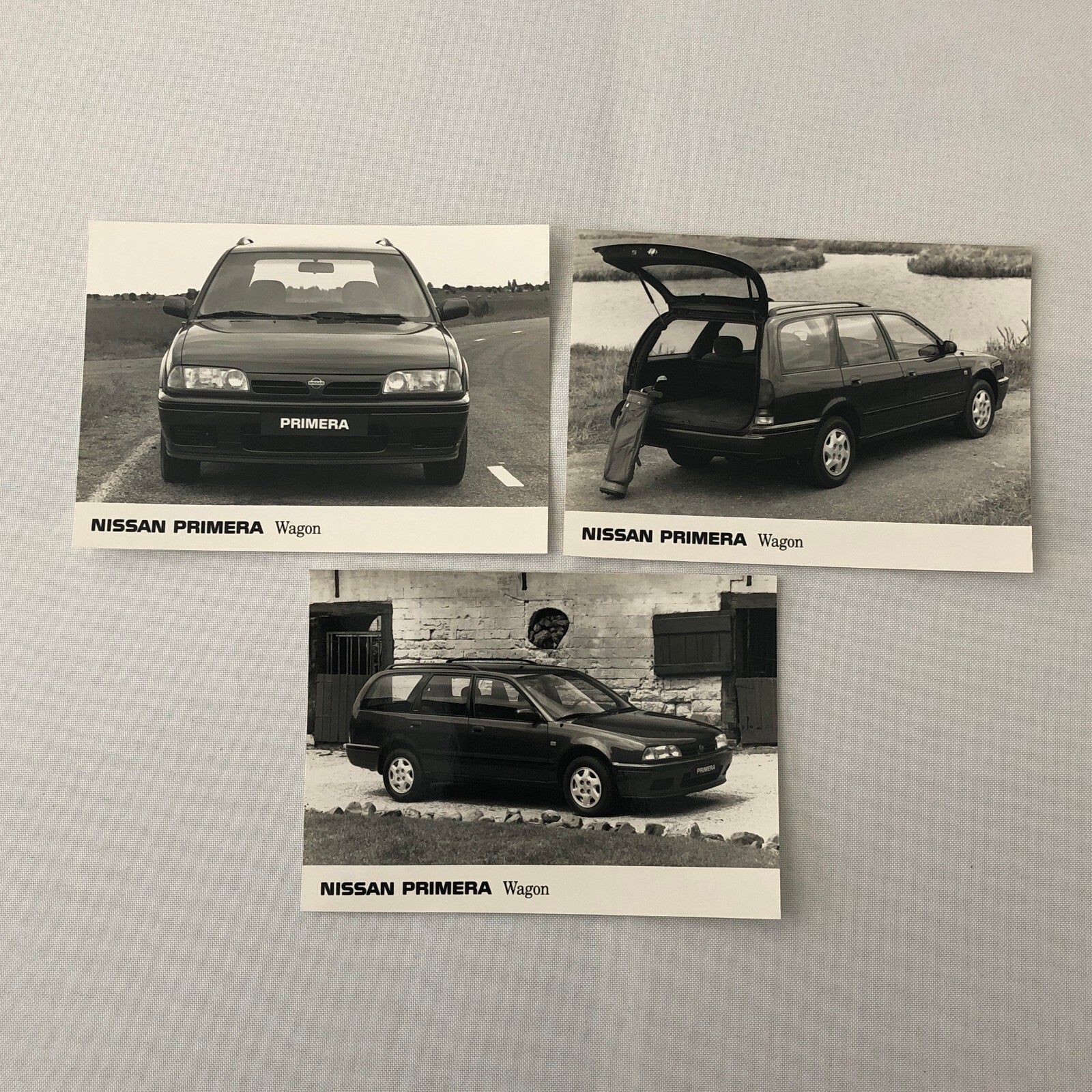 Nissan Primera Station Wagon Factory Press Photo Photograph Print Lot of 3