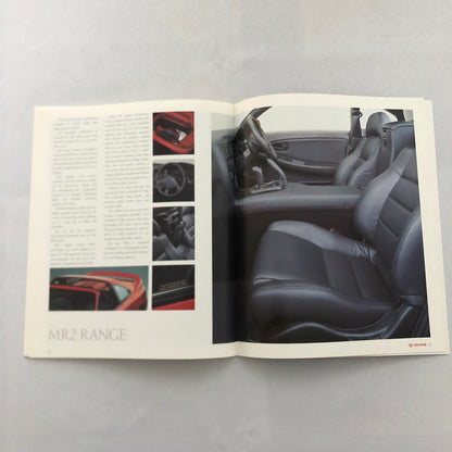 1990 Toyota Sports Car Sales Brochure Catalog Celica Supra MR2 Corolla UK Market
