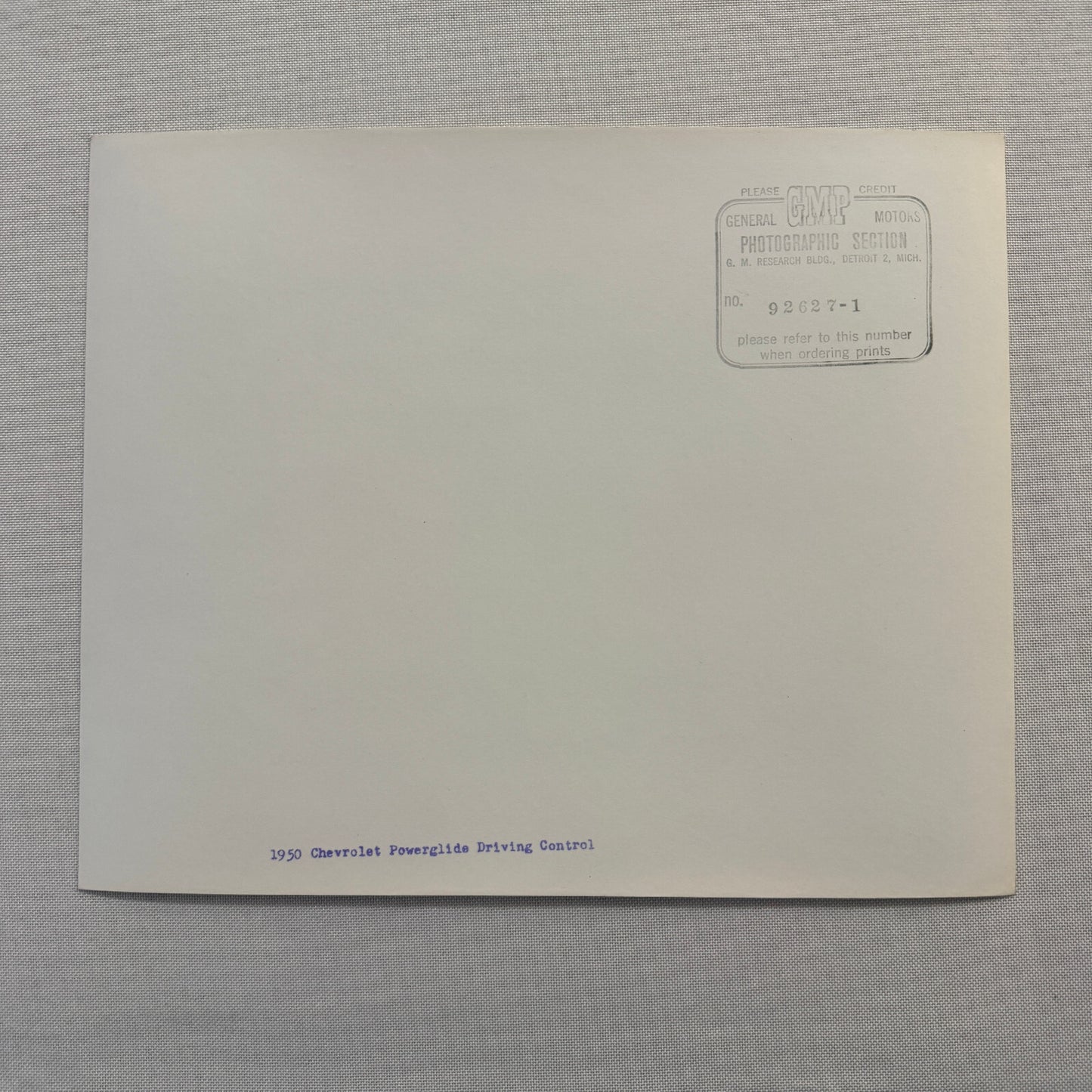 1950 Chevrolet Powerglide Driving Control Factory Press Photo Photograph Vintage