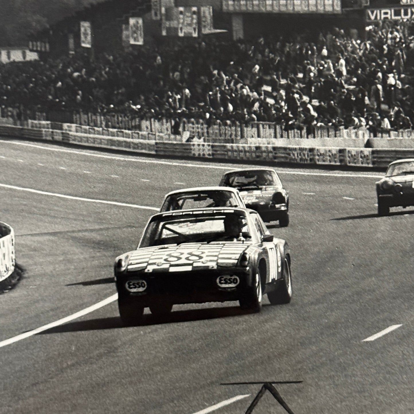 Vintage Porsche Racing Car Photo Photograph 1971 Le Mans Factory Werkfoto