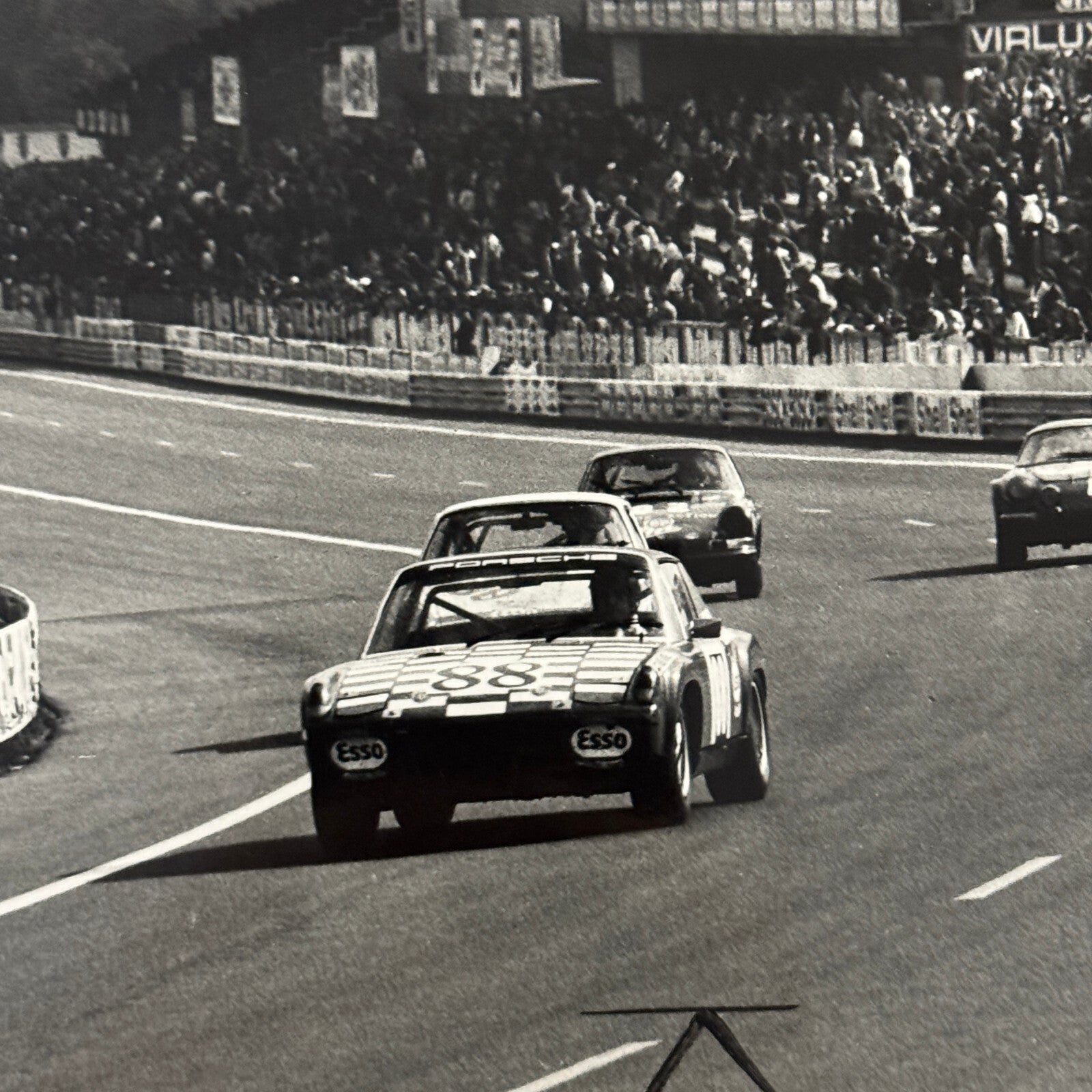 Vintage Porsche Racing Car Photo Photograph 1971 Le Mans Factory Werkfoto