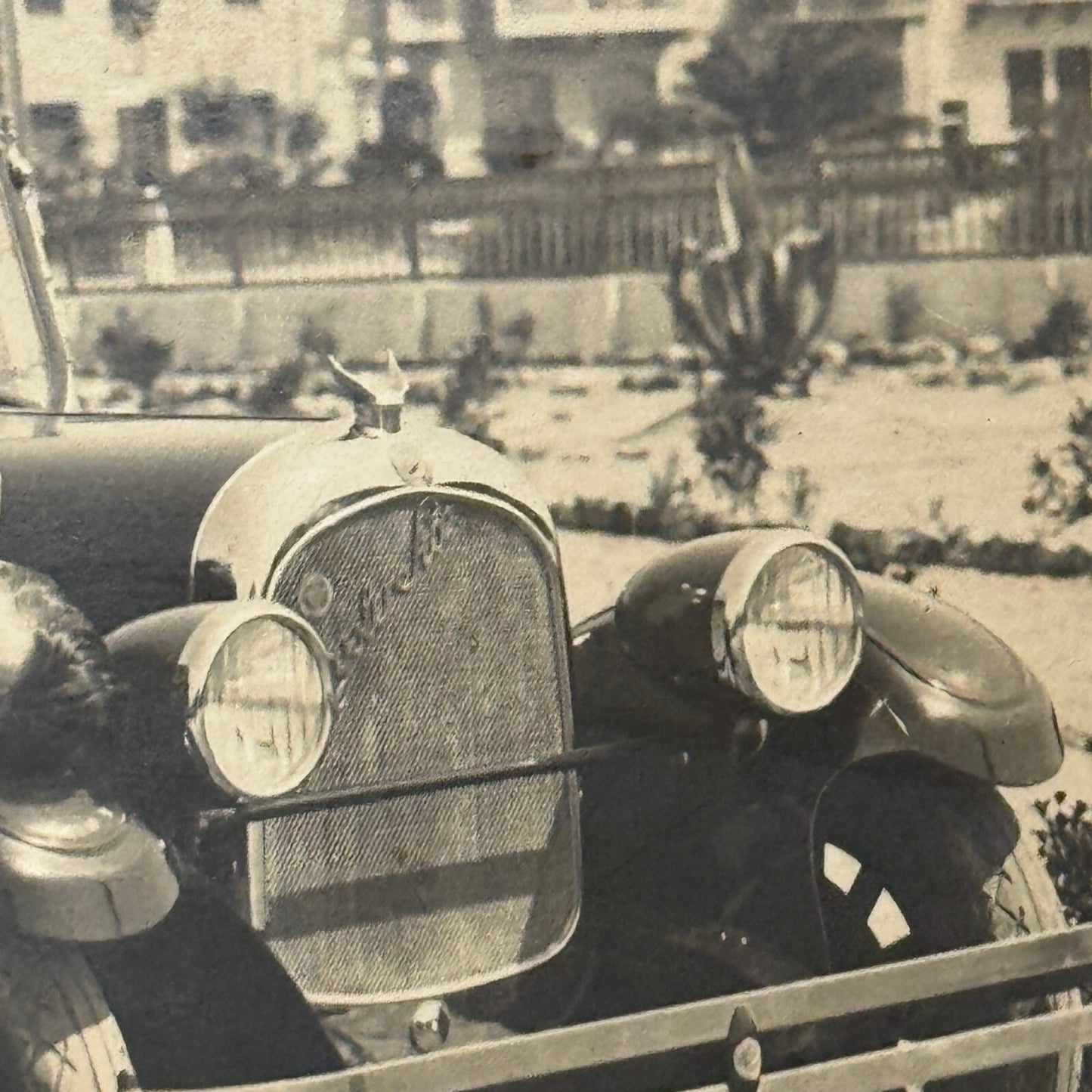 Antique Chrysler Car Automobile Photo Photograph Italian Photographer Stamp