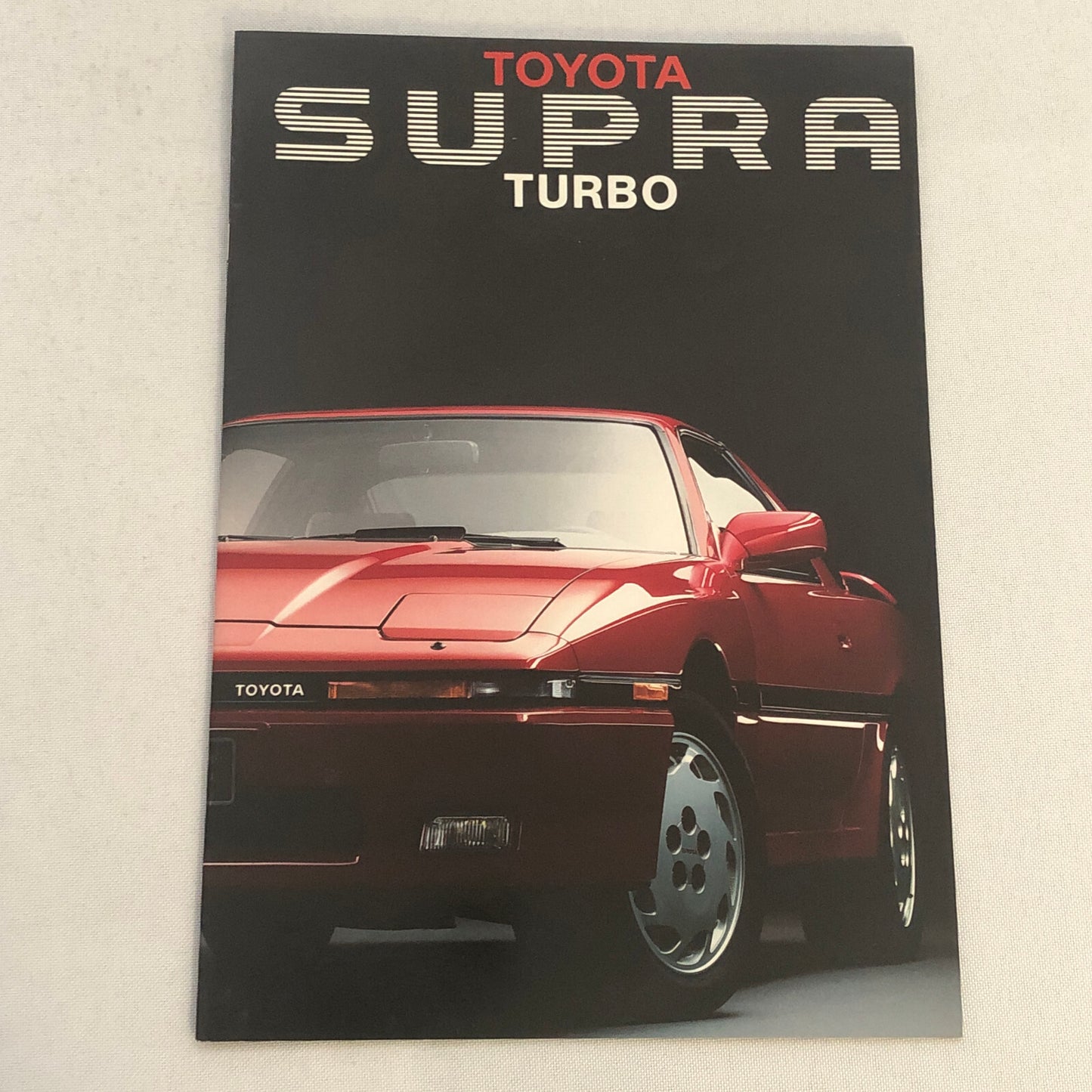 Vintage Toyota Supra Turbo Sales Brochure Catalog French German Italian Text