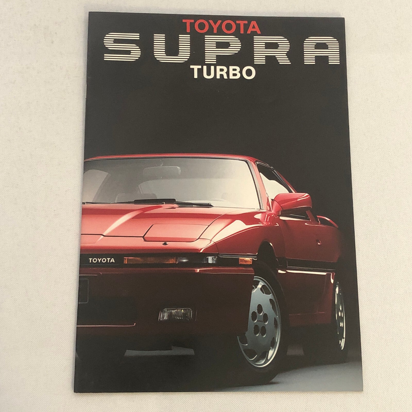 Vintage Toyota Supra Turbo Sales Brochure Catalog French German Italian Text