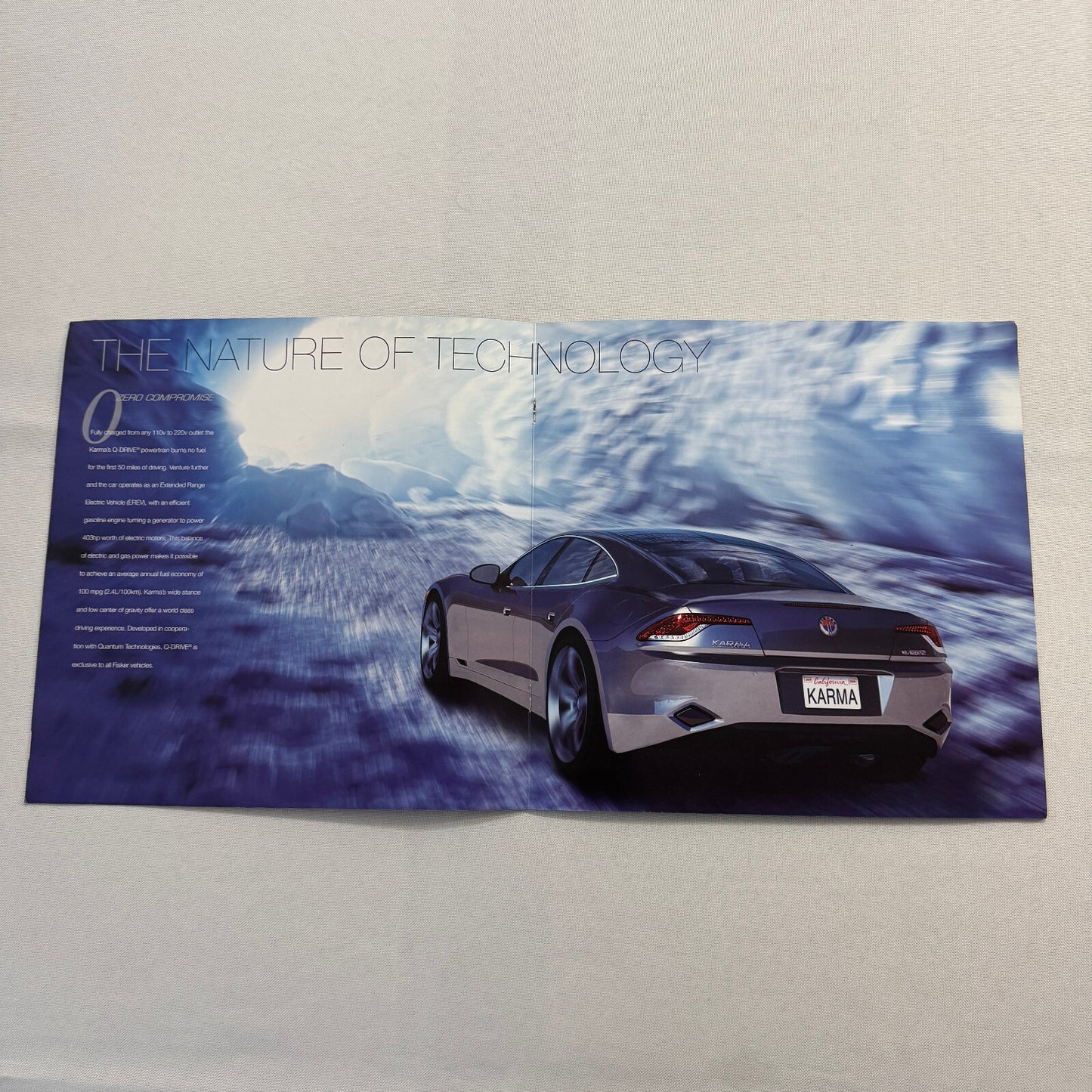 2009 Fisker Karma Car Sales Brochure Catalog Advertising