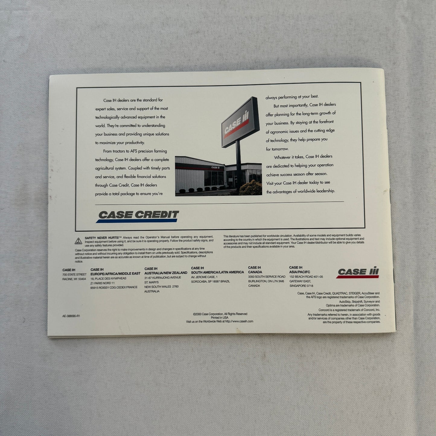 Case STX Series Steiger Tractor Sales Brochure Catalog Advertising 275 to 440 HP