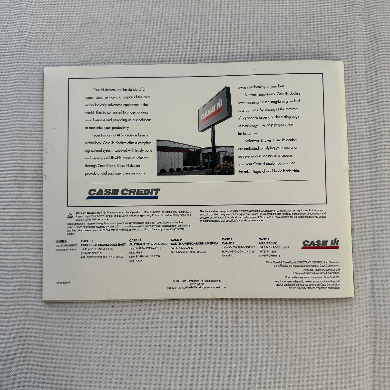 Case STX Series Steiger Tractor Sales Brochure Catalog Advertising 275 to 440 HP