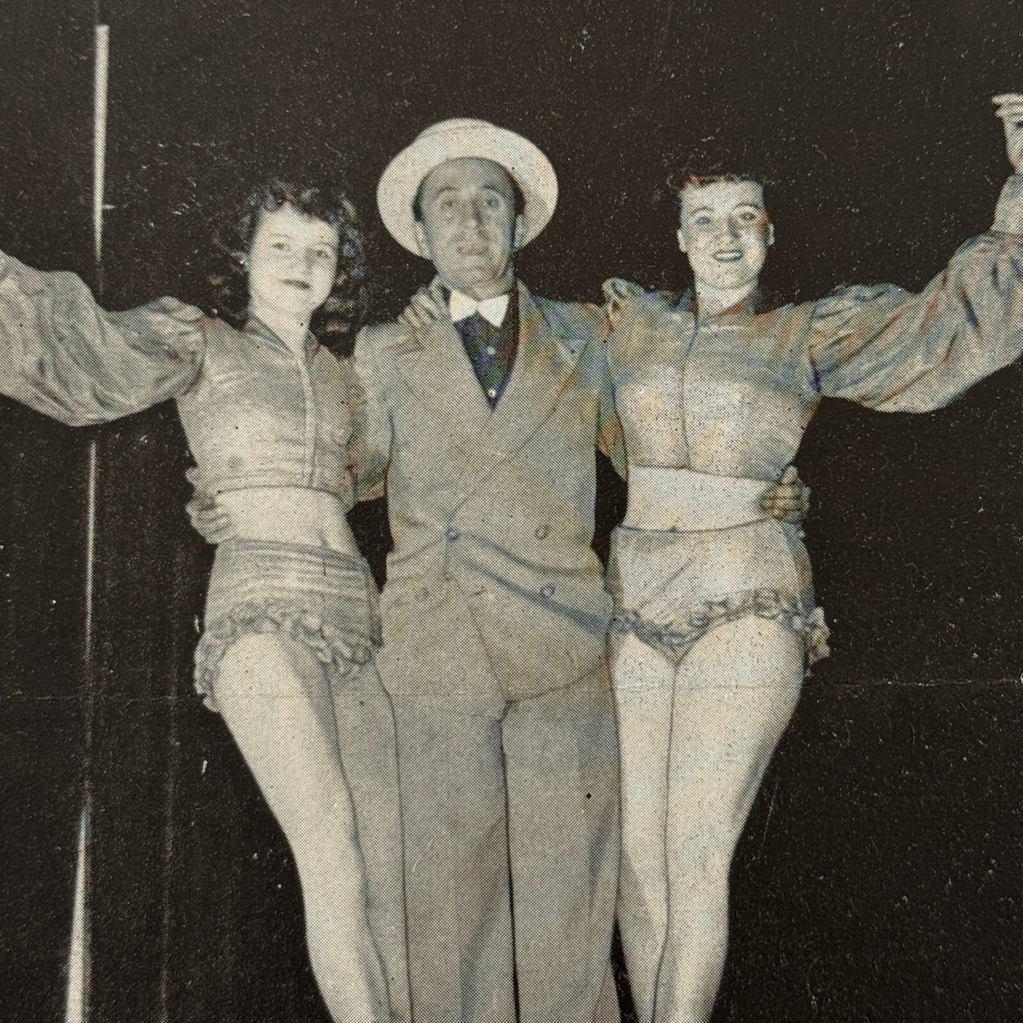 Circus Advertising Flyer Balancing Act 3 Rollings 1960 Vintage