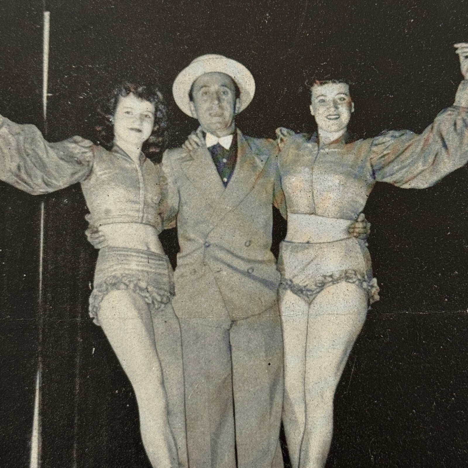 Circus Advertising Flyer Balancing Act 3 Rollings 1960 Vintage