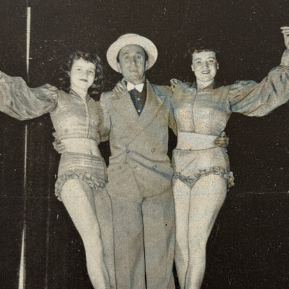 Circus Advertising Flyer Balancing Act 3 Rollings 1960 Vintage