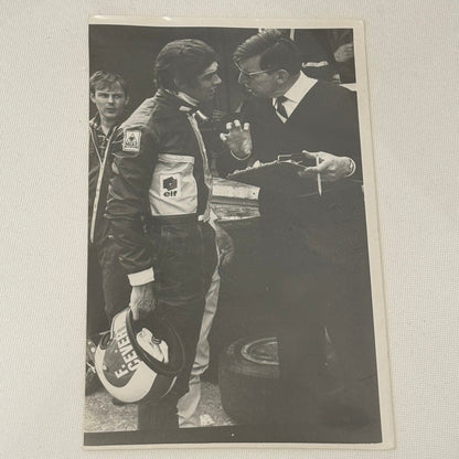 Francois Cevert Ken Tyrrell Brands Hatch 1970 Racing Photo Photograph March Ford