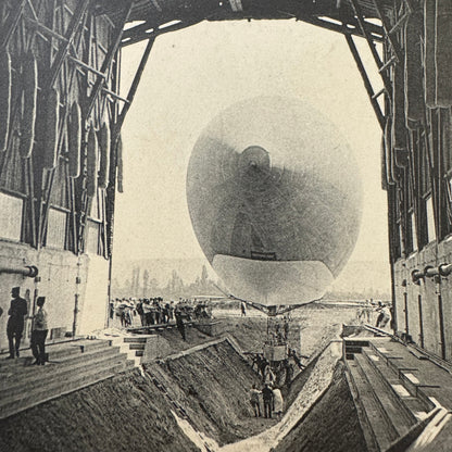 Vintage Zeppelin Airship Dirigible Postcard French Military La Republique