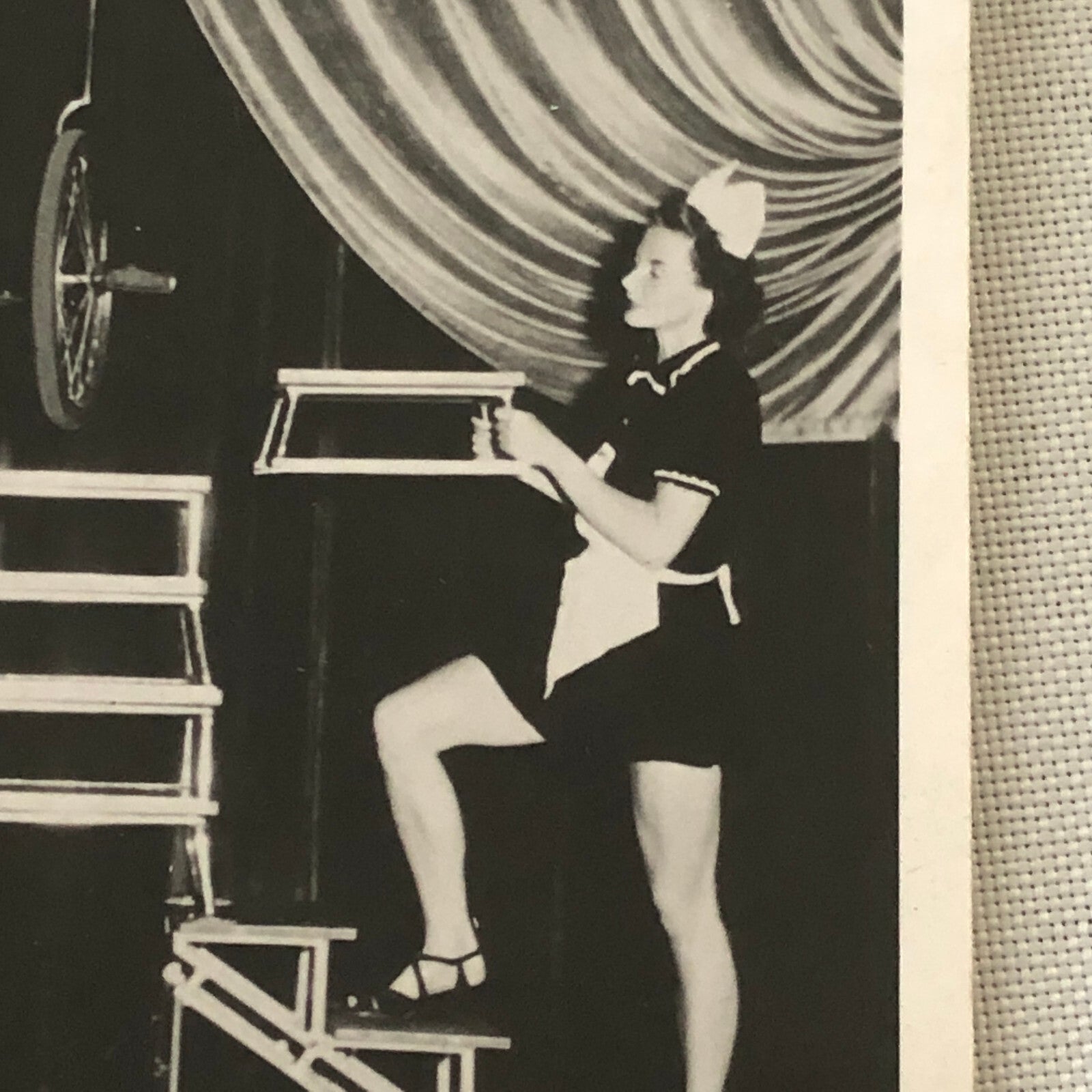 Circus Unicycle Balancing Act Performer Photo Photograph Vintage