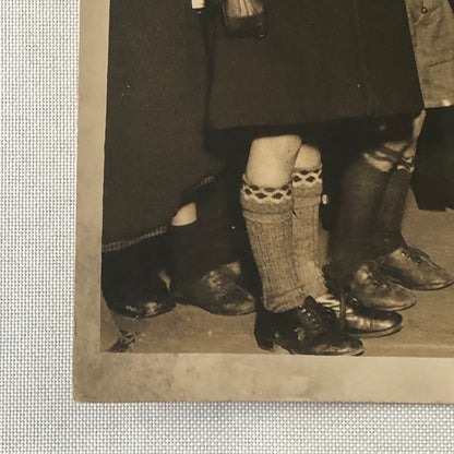 Press Photo Photograph Santa Claus Visiting Children by Train Rail 1933 London