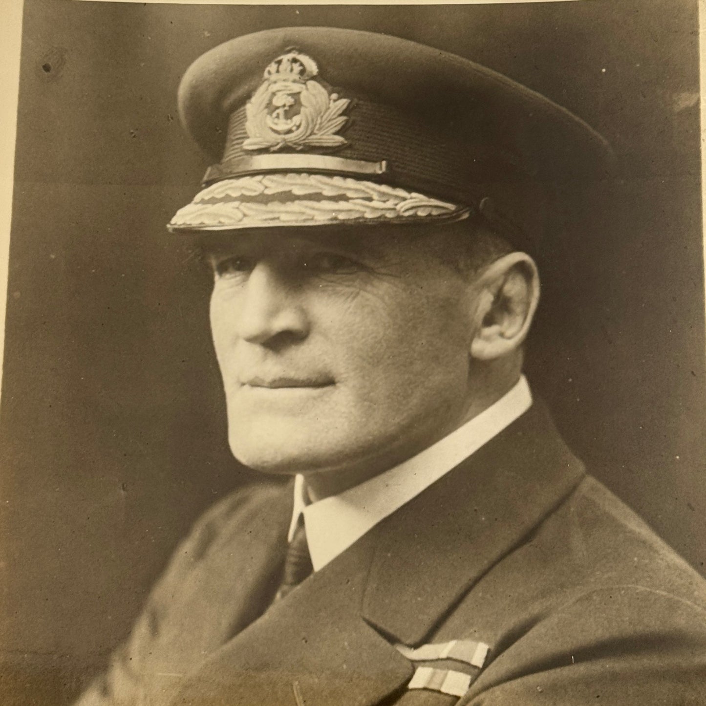 British Naval Admiral Tyrwitt to China Underwood Press Photo Photograph Vintage