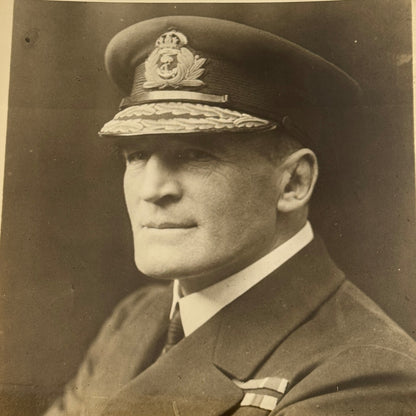British Naval Admiral Tyrwitt to China Underwood Press Photo Photograph Vintage