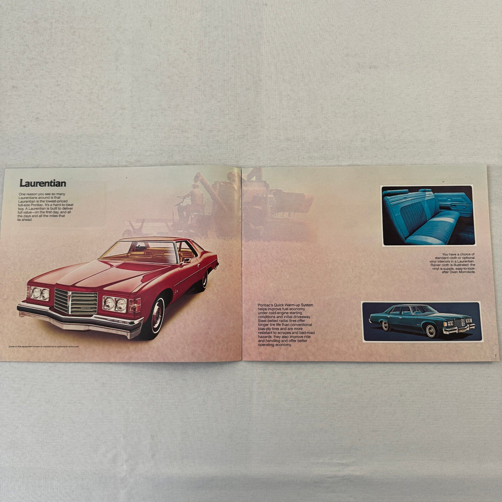 1976 Pontiac Sales Brochure Catalog Parisienne Laurentian Catalina Bonneville +