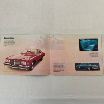 1976 Pontiac Sales Brochure Catalog Parisienne Laurentian Catalina Bonneville +
