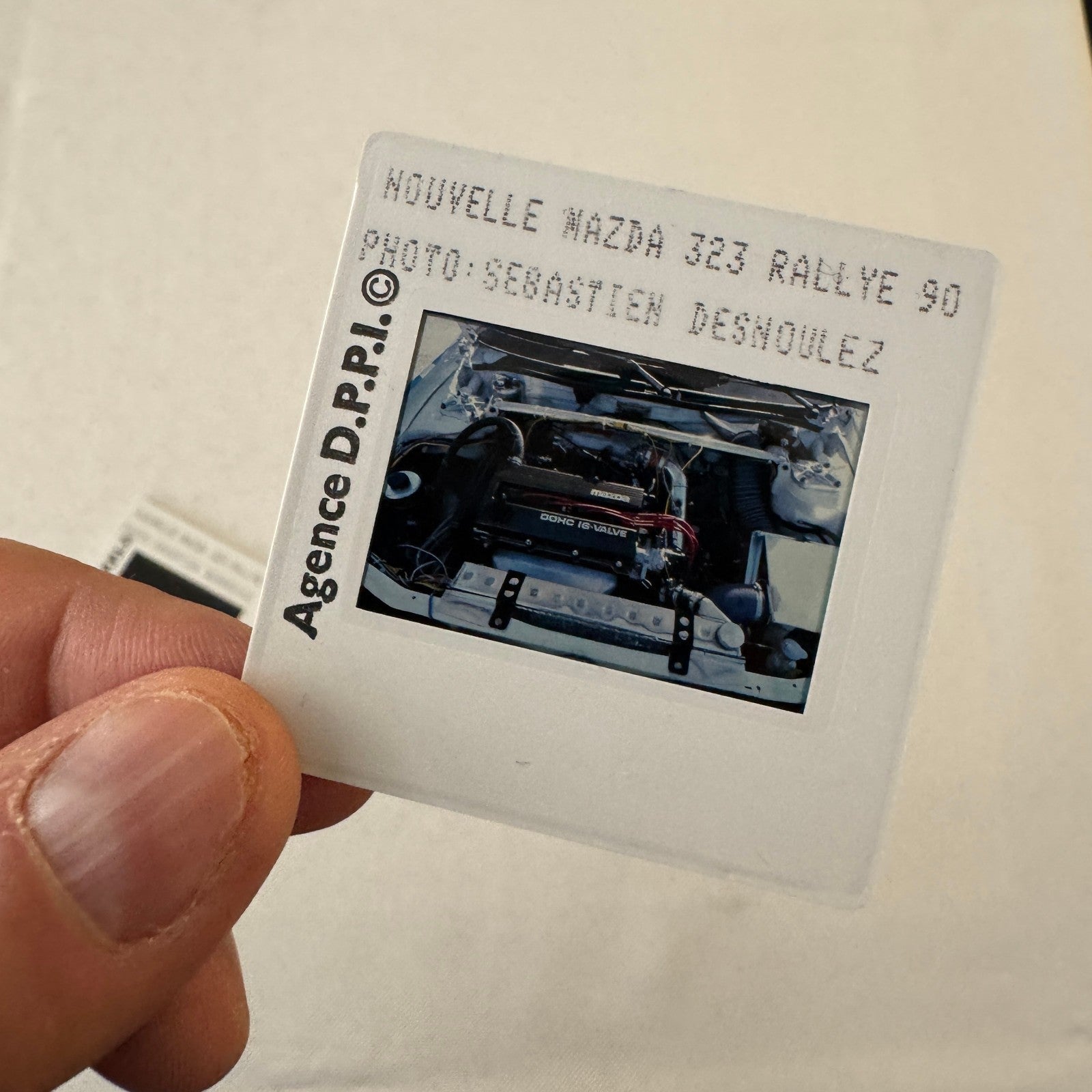 Mazda 323 Rallye Rally Racing 35mm Slide Photo Lot 3x DPPI Agency