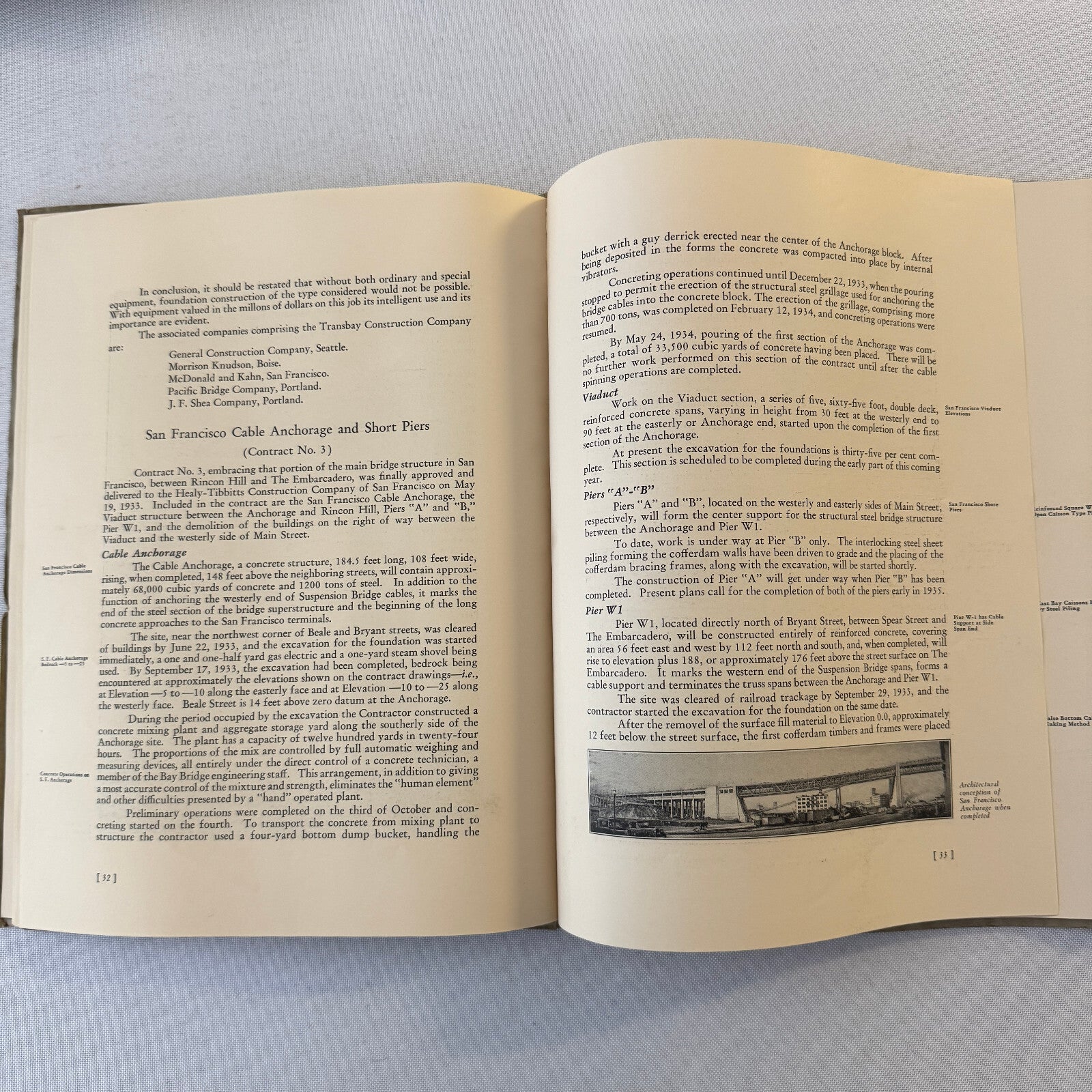 San Francisco Oakland Bay Bridge Annual State Report Book Lot 6x 1934 - 1939