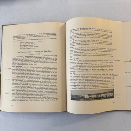 San Francisco Oakland Bay Bridge Annual State Report Book Lot 6x 1934 - 1939