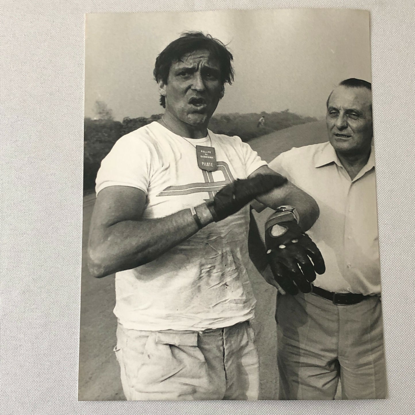 Vintage Rally Racing Photo Photograph 1974 Rallye du Bandama Drivers 