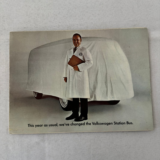 1968 Volkswagen VW Station Bus Sales Brochure Catalog Vintage Canadian Market