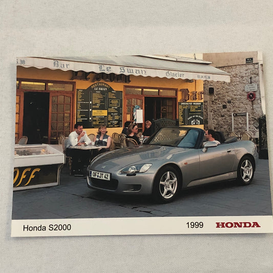 1999 Honda S2000 Roadster Car Factory Press Photo Photograph