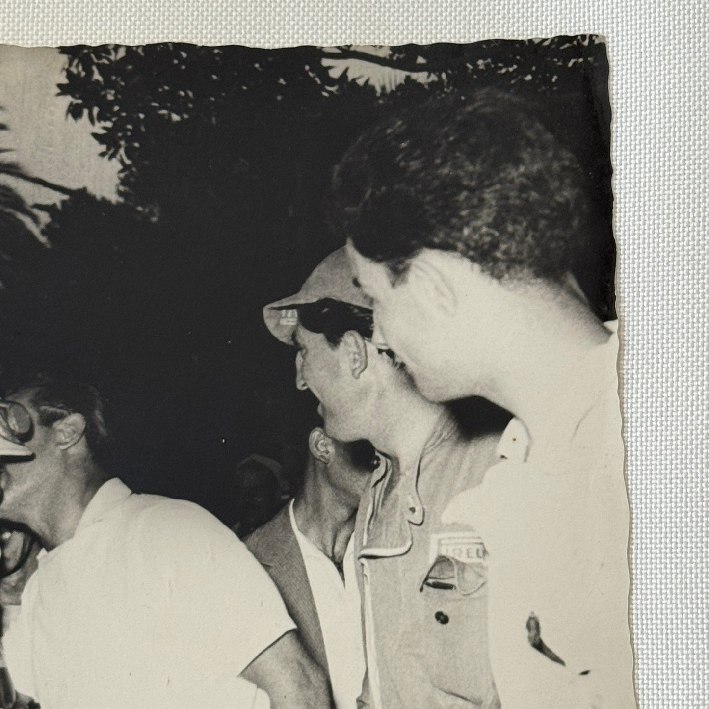 Vintage Racing Driver Photo Photograph Unidentified