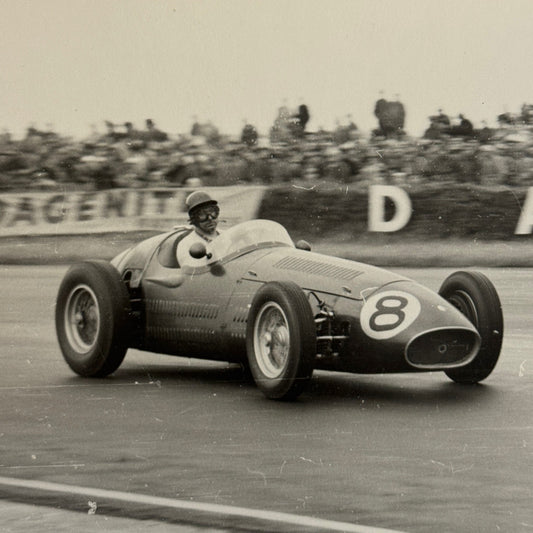 Vintage Racing Photo Photograph 1954 British Grand Prix Maserati 250F Wharton