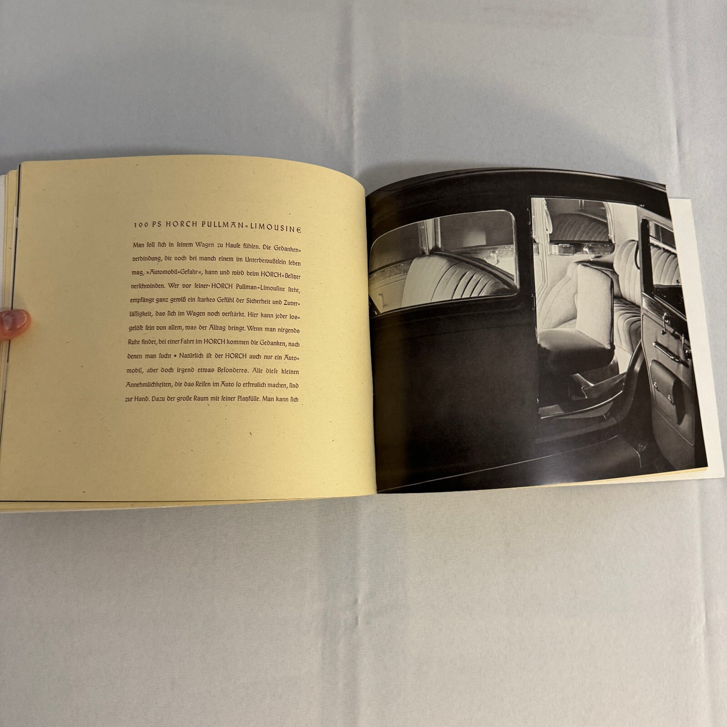 Auto Union Horch 850 Car Sales Brochure Catalog GERMAN Sports Cabriolet +