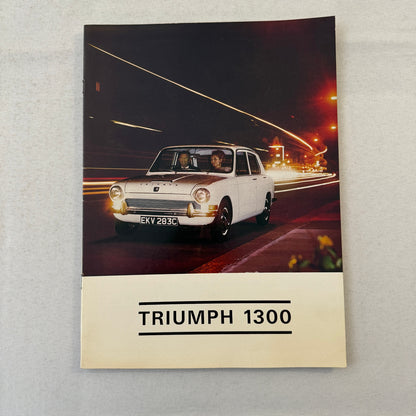 Triumph 1300 Car Sales Brochure Catalog Vintage Advertising