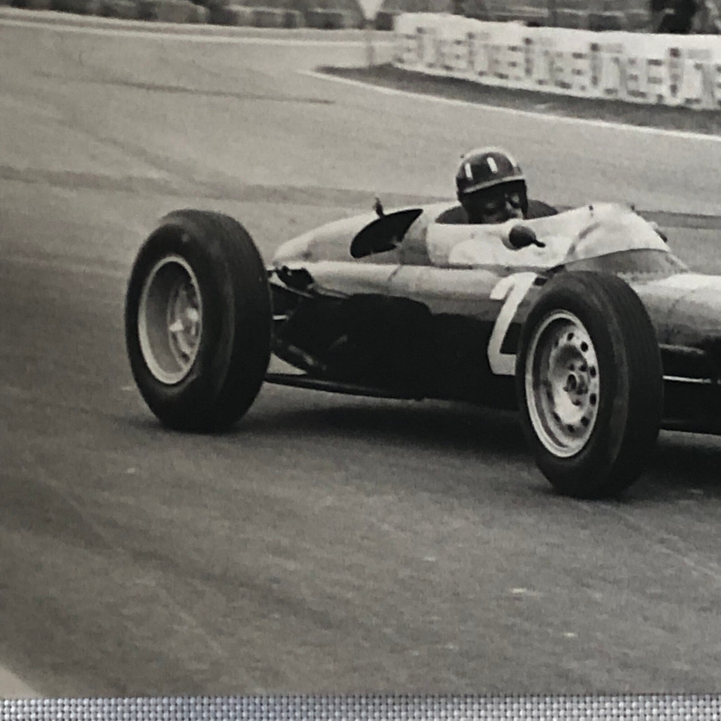 Vintage Racing Photo Photograph Graham Hill BRM Car 1963 Reims Grand Prix