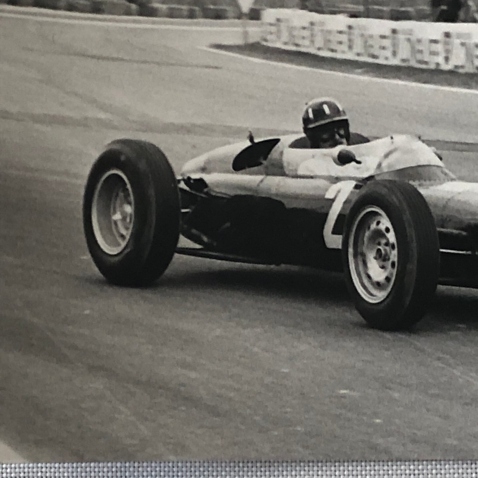 Vintage Racing Photo Photograph Graham Hill BRM Car 1963 Reims Grand Prix