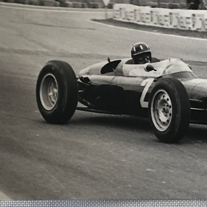 Vintage Racing Photo Photograph Graham Hill BRM Car 1963 Reims Grand Prix