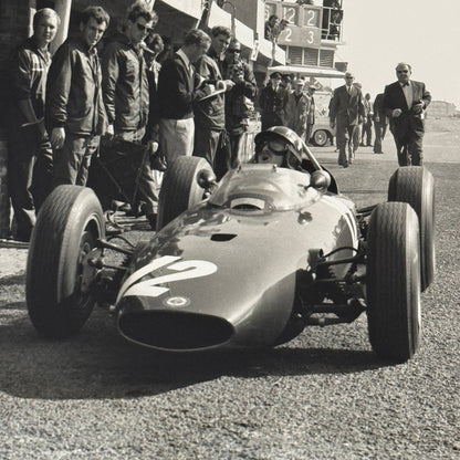 Racing Photo Graham Hill BRM Car Dutch Grand Prix Race 1963 Modern Print