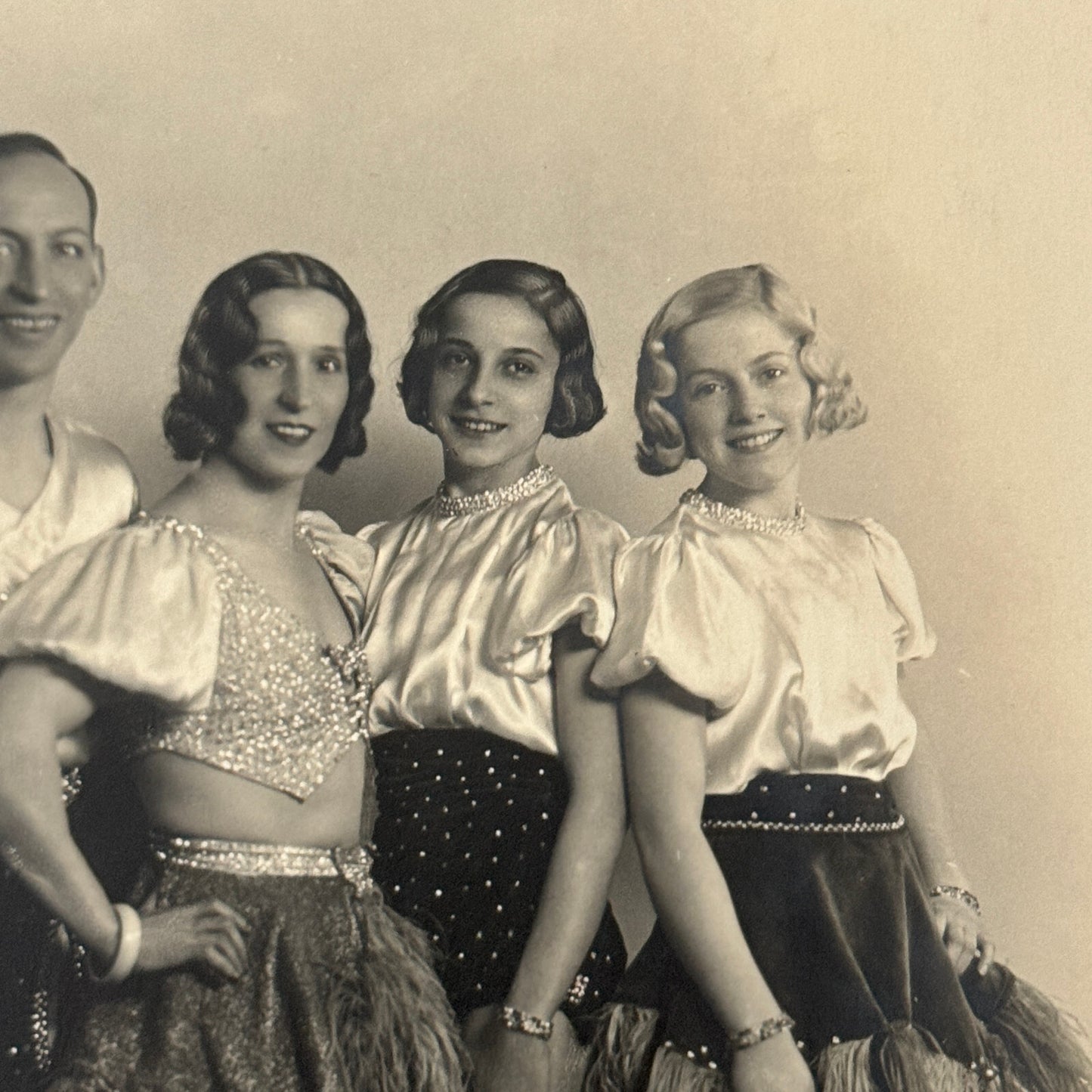 Vintage Circus Acrobat Balancing Act Photo Photograph Fiochi Sisters Paolo